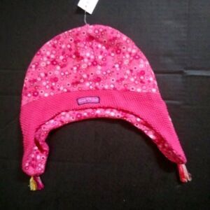 New NWT NAARTJIE Floral Sweater Earflap Zebra Hat 5 6 7